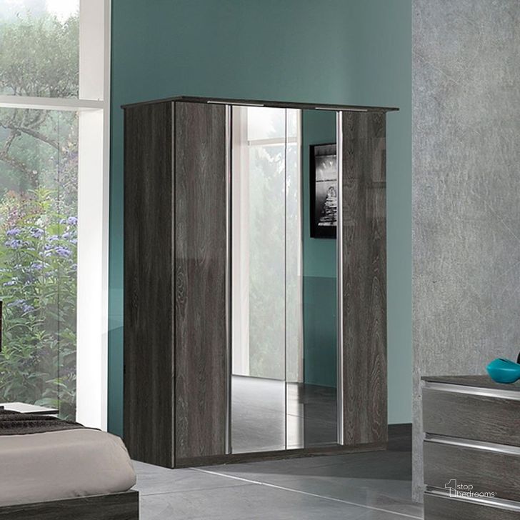 The appearance of Oxford 4 Door Wardrobe designed by ESF in the modern / contemporary interior design. This grey piece of furniture  was selected by 1StopBedrooms from Oxford Collection to add a touch of cosiness and style into your home. Sku: OXFORD4DOORW/B. Material: MDF. Product Type: Armoires and Wardrobe.