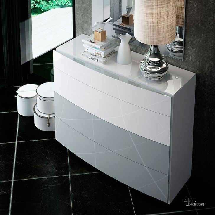 The appearance of Ronda Single Dresser designed by ESF in the modern / contemporary interior design. This white piece of furniture  was selected by 1StopBedrooms from Ronda Collection to add a touch of cosiness and style into your home. Sku: RONDADRESSER. Material: Wood. Product Type: Dresser. Image1