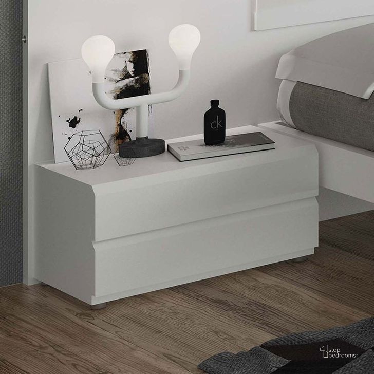 The appearance of Sara Nightstand designed by ESF in the modern / contemporary interior design. This white high gloss piece of furniture  was selected by 1StopBedrooms from Sara Collection to add a touch of cosiness and style into your home. Sku: SARAN/S. Product Type: Nightstand. Material: MDF.