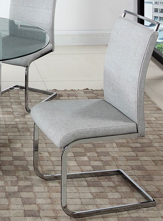 The appearance of Sunny Handle Back Side Chair (Set of 4) designed by Chintaly Imports in the modern / contemporary interior design. This grey piece of furniture  was selected by 1StopBedrooms from Sunny Collection to add a touch of cosiness and style into your home. Sku: SUNNY-SC-GRY. Product Type: Side Chair. Image1