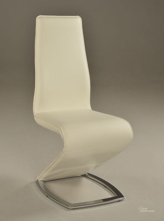 The appearance of Tara Side Chair (White) (Set of 2) designed by Chintaly Imports in the modern / contemporary interior design. This white piece of furniture  was selected by 1StopBedrooms from Tara Collection to add a touch of cosiness and style into your home. Sku: TARA-SC-WHT. Material: Faux Leather. Product Type: Side Chair.