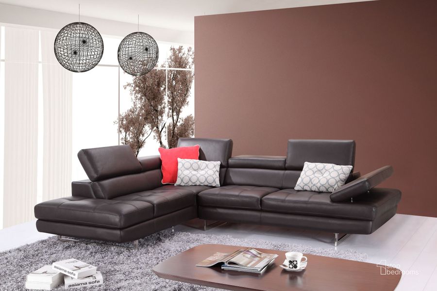The appearance of A761 Slate Coffee Italian Leather LAF Sectional designed by J&M in the modern / contemporary interior design. This coffee piece of furniture  was selected by 1StopBedrooms from Living Room Collection to add a touch of cosiness and style into your home. Sku: 1785522-LHFC. Material: Leather. Product Type: Sectional. Layout: L-Shape. Orientation: LAF.