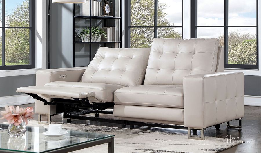 The appearance of Abberton Power Loveseat In Beige designed by Furniture of America in the modern / contemporary interior design. This beige piece of furniture  was selected by 1StopBedrooms from Abberton Collection to add a touch of cosiness and style into your home. Sku: CM6735BG-LCH-LARM-PM;CM6735BG-RCH-RARM-PM. Material: Wood. Product Type: Loveseat. Image1