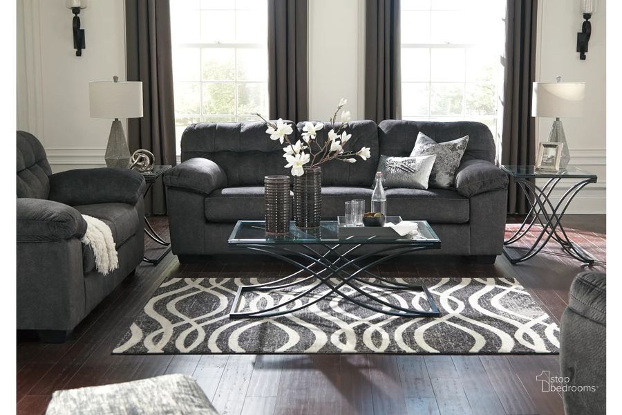 Accrington Loveseat In Granite by Ashley Furniture 1StopBedrooms