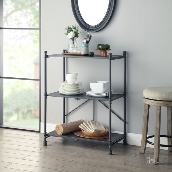 The appearance of Acme Cordelia Console Table In Sandy Black and Dark Brone Hand-Brushed Finish designed by ACME in the industrial interior design. This black piece of furniture  was selected by 1StopBedrooms from Cordelia Collection to add a touch of cosiness and style into your home. Sku: AC00360. Material: Metal. Product Type: Console Table. Image1
