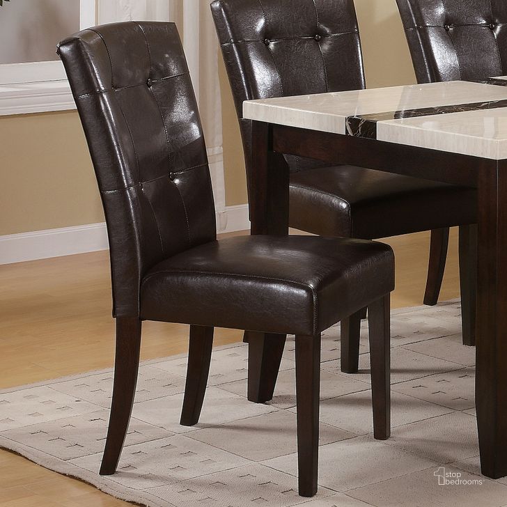 The appearance of Acme Danville Side Chair Set Of 2 In Walnut designed by ACME in the transitional interior design. This walnut piece of furniture  was selected by 1StopBedrooms from Danville Collection to add a touch of cosiness and style into your home. Sku: 07054. Material: Wood. Product Type: Side Chair. Image1