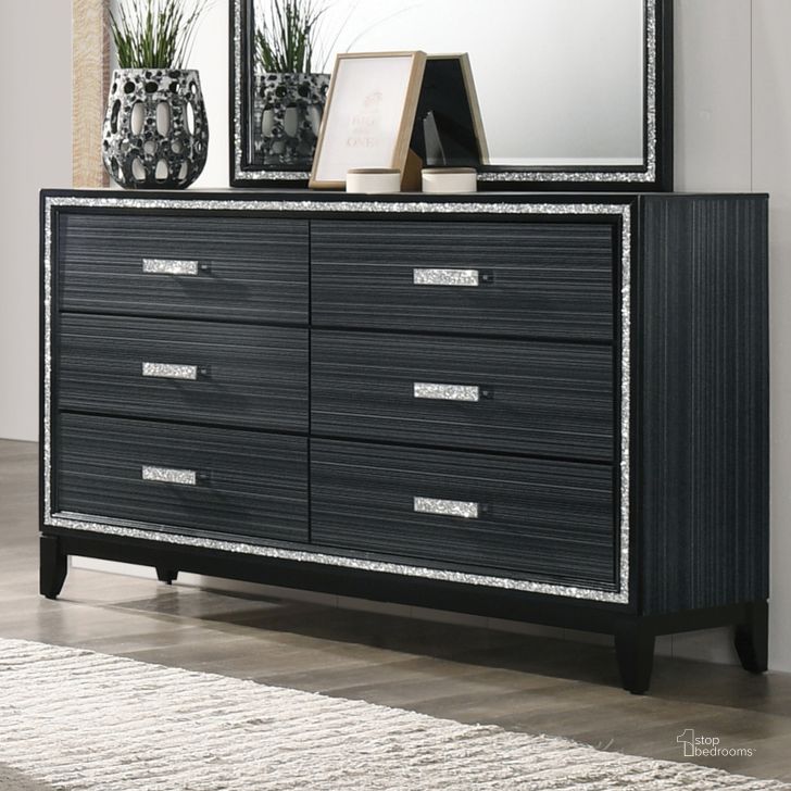 The appearance of Acme Haiden Dresser In Weathered Black Finish designed by ACME in the modern / contemporary interior design. This black piece of furniture  was selected by 1StopBedrooms from Haiden Collection to add a touch of cosiness and style into your home. Sku: 28435. Material: Wood. Product Type: Dresser. Image1
