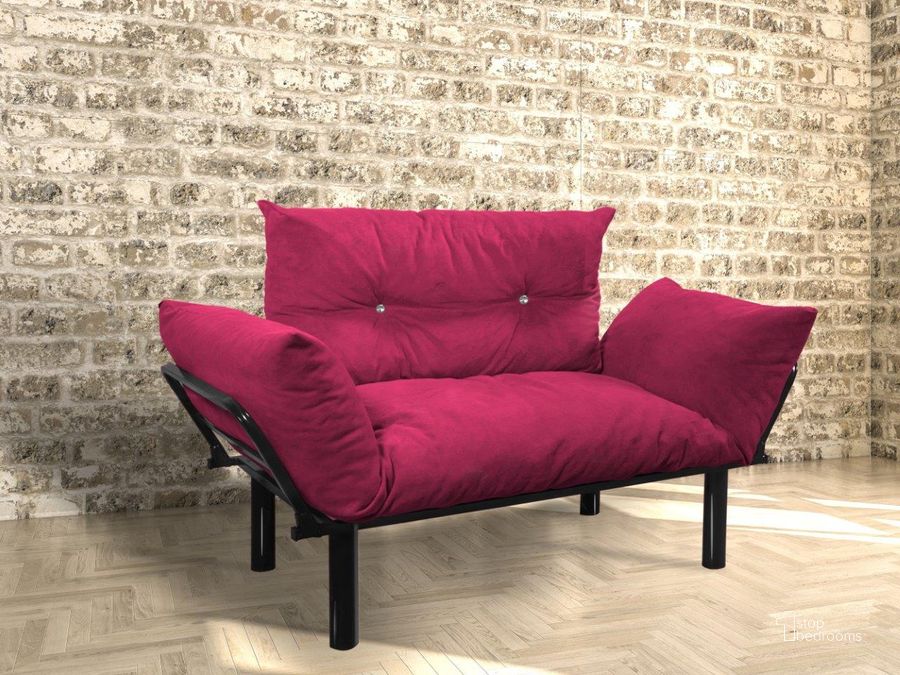 The appearance of Ada Love Seat In Fuscia designed by Furnia in the modern / contemporary interior design. This purple piece of furniture  was selected by 1StopBedrooms from Ada Collection to add a touch of cosiness and style into your home. Sku: 700-ADA-MURDUM. Material: Metal. Product Type: Loveseat. Image1