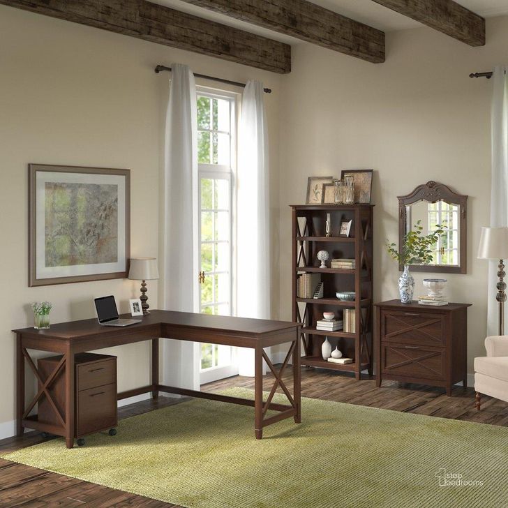 The appearance of Adelphe Cherry Home Office Desk & Hutch 0qc24475205 designed by Polished Pine in the country / farmhouse interior design. This cherry piece of furniture  was selected by 1StopBedrooms from Adelphe Collection to add a touch of cosiness and style into your home. Sku: KWS017BC. Product Type: Home Office Desk. Image1