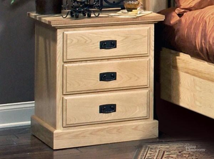 The appearance of Amish Highlands Natural Nightstand designed by A-America in the cabin / lodge interior design. This brown piece of furniture  was selected by 1StopBedrooms from Amish Highlands Collection to add a touch of cosiness and style into your home. Sku: AHINT5750. Material: Wood. Product Type: Nightstand. Image1