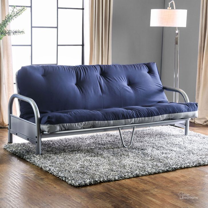 The appearance of Aksel Futon Mattress In Navy and Grey designed by Furniture of America in the modern / contemporary interior design. This navy and grey piece of furniture  was selected by 1StopBedrooms from Aksel Collection to add a touch of cosiness and style into your home. Sku: FP-2417NG. Product Type: Mattress. Bed Size: Full. Material: Cotton. Size: Full. Comfort Level: Plush. Mattress Top: Tight Top. Mattress Type: Innerspring. Comfort Level: Plush. Mattress Thickness: 6". Image1
