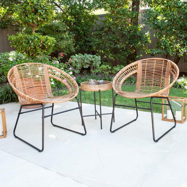 The appearance of Alandhra Indoor Or Outdoor 3Pc Bistro Set designed by SEI Furniture in the modern / contemporary interior design. This natural piece of furniture  was selected by 1StopBedrooms from Alandhra Collection to add a touch of cosiness and style into your home. Sku: OD1085665. Material: Steel. Product Type: Outdoor Bar Furniture. Image1