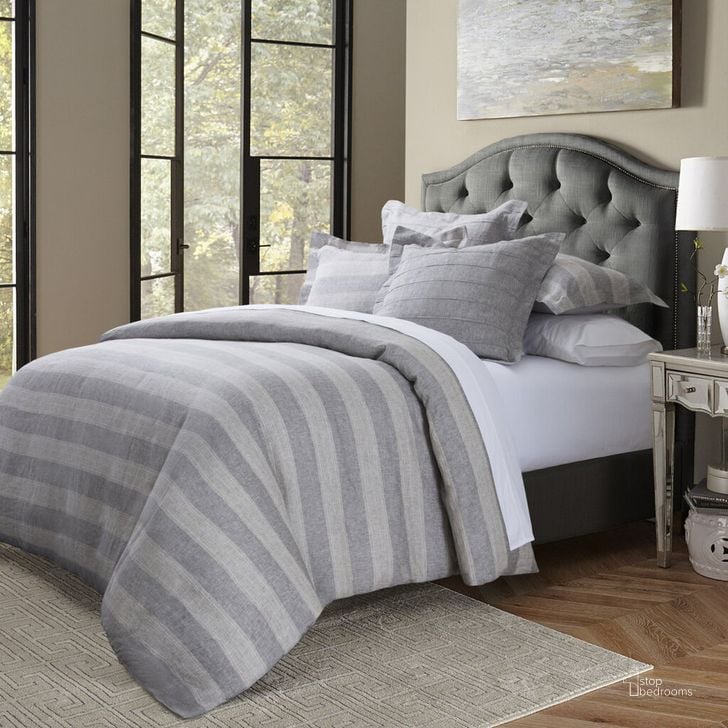 The appearance of Albany 5 Piece Queen Duvet Set In Gray designed by AICO in the modern / contemporary interior design. This gray piece of furniture  was selected by 1StopBedrooms from Albany Collection to add a touch of cosiness and style into your home. Sku: BCS-QD05-ALBNY-GRY. Material: Cotton. Product Type: Duvet Set.