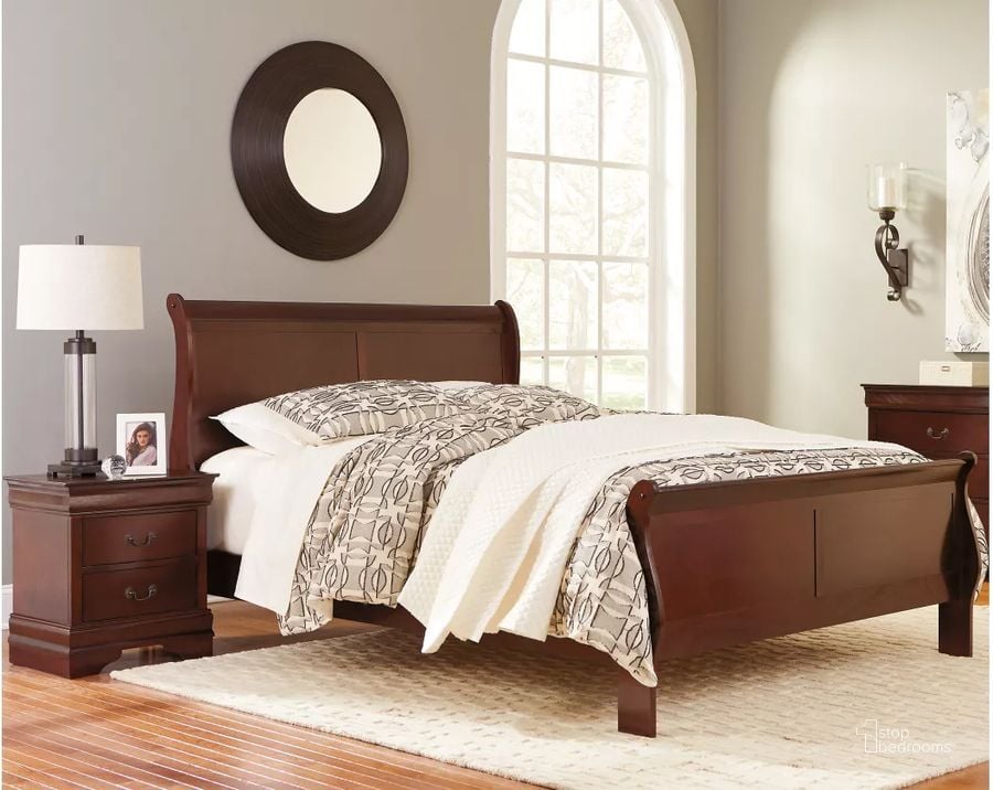 The appearance of Alisdair Sleigh Bedroom Set designed by Signature Design by Ashley in the traditional interior design. This reddish brown piece of furniture  was selected by 1StopBedrooms from Alisdair Collection to add a touch of cosiness and style into your home. Sku: B376-81;B376-96;B376-92. Bed Type: Sleigh Bed. Material: Wood. Product Type: Sleigh Bed. Bed Size: Queen. Image1