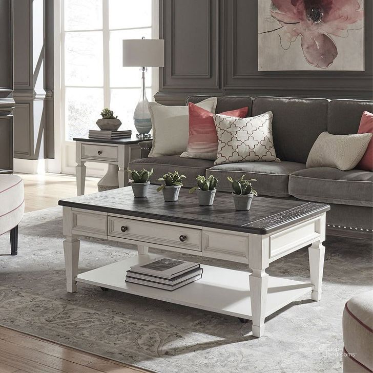 The appearance of Allyson Park Rectangular Occasional Table Set designed by Liberty in the traditional interior design. This white charcoal piece of furniture  was selected by 1StopBedrooms from Allyson Park Collection to add a touch of cosiness and style into your home. Sku: 417-OT1010;417-OT1021. Material: Wood. Product Type: Occasional Table Set. Image1