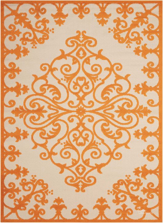 The appearance of Aloha Orange 10 X 13 Area Rug designed by Nourison in the transitional interior design. This orange piece of furniture  was selected by 1StopBedrooms from Aloha Collection to add a touch of cosiness and style into your home. Sku: 99446243003. Material: Polypropylene. Product Type: Area Rugs. Image1