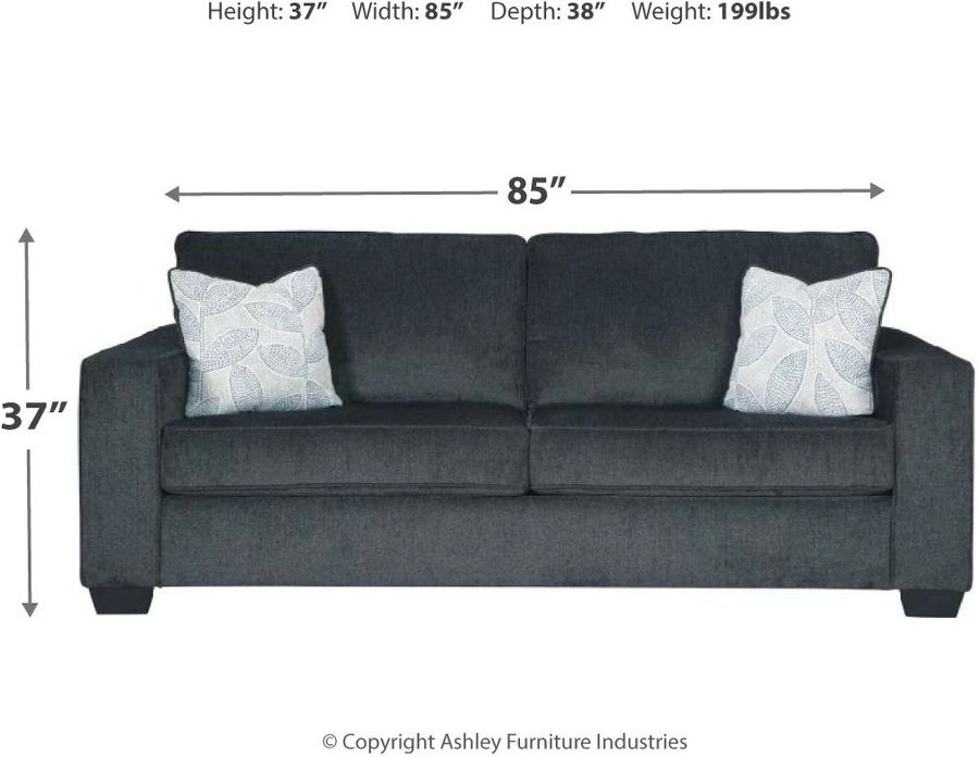 Altari Queen Sofa Sleeper In Slate by Ashley Furniture 1StopBedrooms