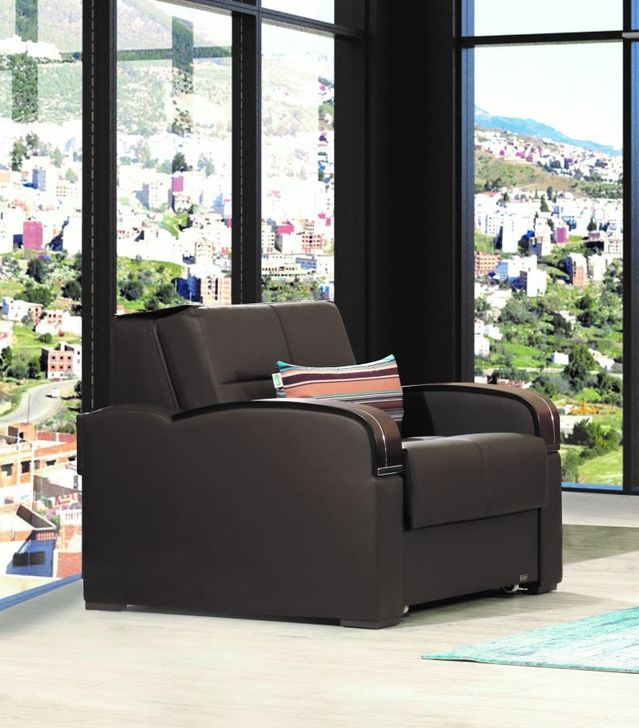The appearance of Altona Brown Living Room Chair 0qd2425647 designed by Atelier Home in the modern / contemporary interior design. This brown piece of furniture  was selected by 1StopBedrooms from Altona Collection to add a touch of cosiness and style into your home. Sku: SLP-C-BN-PU. Material: Leather. Product Type: Living Room Chair.