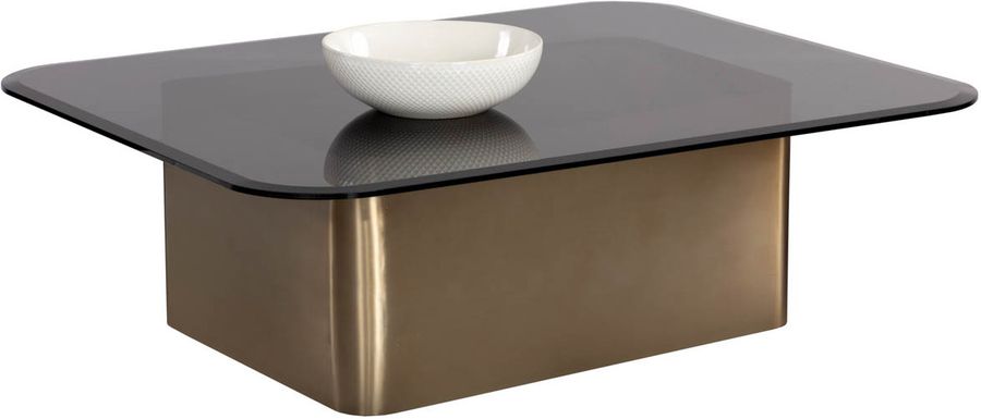 The appearance of Amadeus Coffee Table designed by Sunpan in the modern / contemporary interior design. This gray piece of furniture  was selected by 1StopBedrooms from Amadeus Collection to add a touch of cosiness and style into your home. Sku: 108042. Material: Glass. Product Type: Coffee Table. Image1