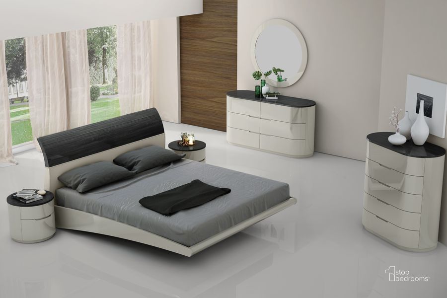 The appearance of Amsterdam King Platform Bed designed by J&M in the modern / contemporary interior design. This gray piece of furniture  was selected by 1StopBedrooms from Amsterdam Collection to add a touch of cosiness and style into your home. Sku: 18213-K. Bed Type: Platform Bed. Material: Wood. Product Type: Platform Bed. Bed Size: King. Image1