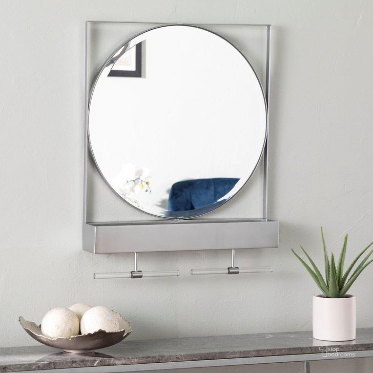The appearance of Anthrop Decorative Mirror With Storage designed by SEI Furniture in the modern / contemporary interior design. This silver piece of furniture  was selected by 1StopBedrooms from Anthrop Collection to add a touch of cosiness and style into your home. Sku: WS1143117. Material: Wood. Product Type: Accent Mirror. Image1