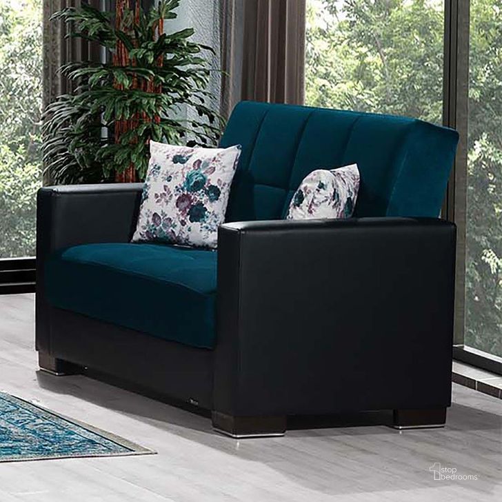The appearance of Armada X Upholstered Convertible Wood Trimmed Armchair with Storage In Blue ARM-W-AC-317 designed by Casamode in the modern / contemporary interior design. This blue piece of furniture  was selected by 1StopBedrooms from Armada X Collection to add a touch of cosiness and style into your home. Sku: ARM-W-AC-317. Material: Leather. Product Type: Arm Chair. Image1