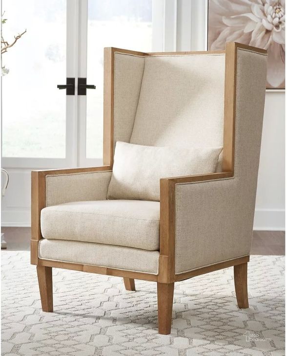 The appearance of Avila Linen Accent Chair designed by Signature Design by Ashley in the transitional interior design. This linen piece of furniture  was selected by 1StopBedrooms from Avila Collection to add a touch of cosiness and style into your home. Sku: A3000255. Material: Fabric. Product Type: Accent Chair. Image1