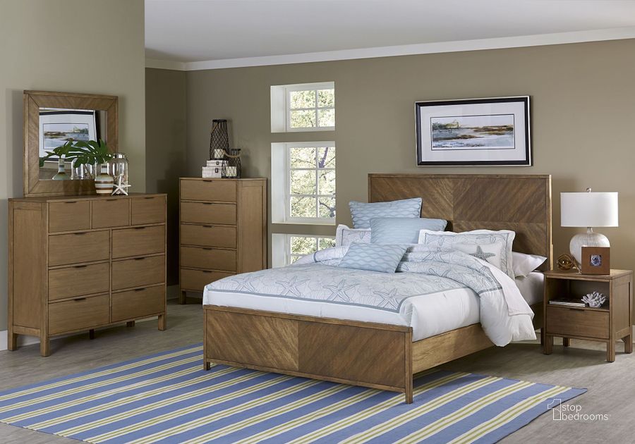 The appearance of Strategy Distressed Jute Panel Bedroom Set designed by Progressive Furniture in the transitional interior design. This brown piece of furniture  was selected by 1StopBedrooms from Strategy Collection to add a touch of cosiness and style into your home. Sku: B100-36;B100-78;B100-43. Bed Type: Panel Bed. Material: Wood. Product Type: Panel Bed. Bed Size: Queen. Image1