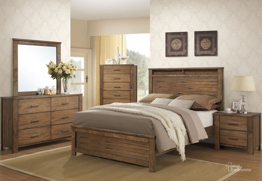 The appearance of Brayden Distressed Satin Mindi Panel Bedroom Set designed by Progressive Furniture in the transitional interior design. This brown piece of furniture  was selected by 1StopBedrooms from Brayden Collection to add a touch of cosiness and style into your home. Sku: B104-36;B104-78;B104-43. Bed Type: Panel Bed. Material: Wood. Product Type: Panel Bed. Bed Size: Queen. Image1