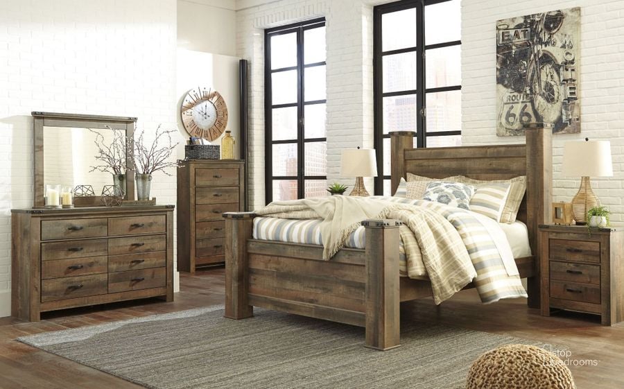 Queen and King Storage Bedroom Sets - Monroe Cherry