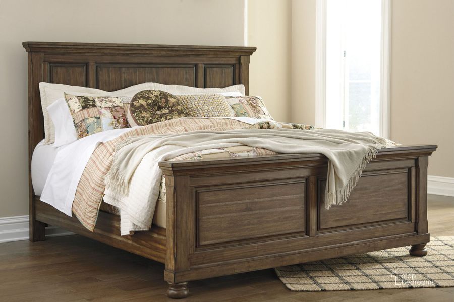 Flynnter Medium Brown Panel Bedroom Set by Ashley Furniture | 1StopBedrooms