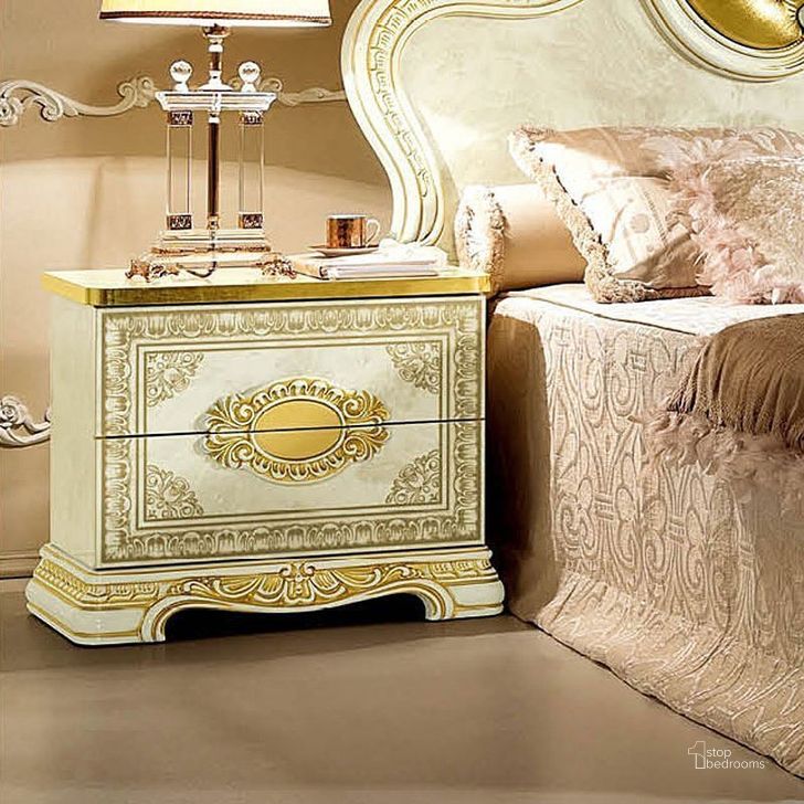 The appearance of Baker Creek Ivory Nightstand designed by Versailles Home in the traditional interior design. This ivory piece of furniture  was selected by 1StopBedrooms from Baker Creek Collection to add a touch of cosiness and style into your home. Sku: LEONARDON/S. Material: Wood. Product Type: Nightstand. Image1