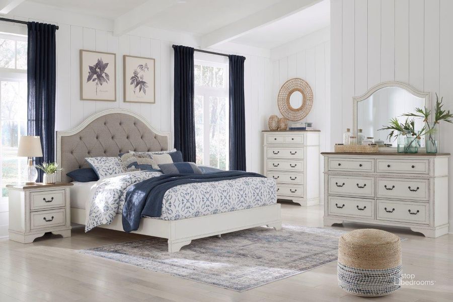 The appearance of Baldev Chipped White Bedroom Set designed by Windsor Home in the traditional interior design. This two-tone piece of furniture  was selected by 1StopBedrooms from Baldev Collection to add a touch of cosiness and style into your home. Sku: B773-54;B773-57;B773-92. Bed Type: Panel Bed. Material: Wood. Product Type: Panel Bed. Bed Size: Queen. Image1