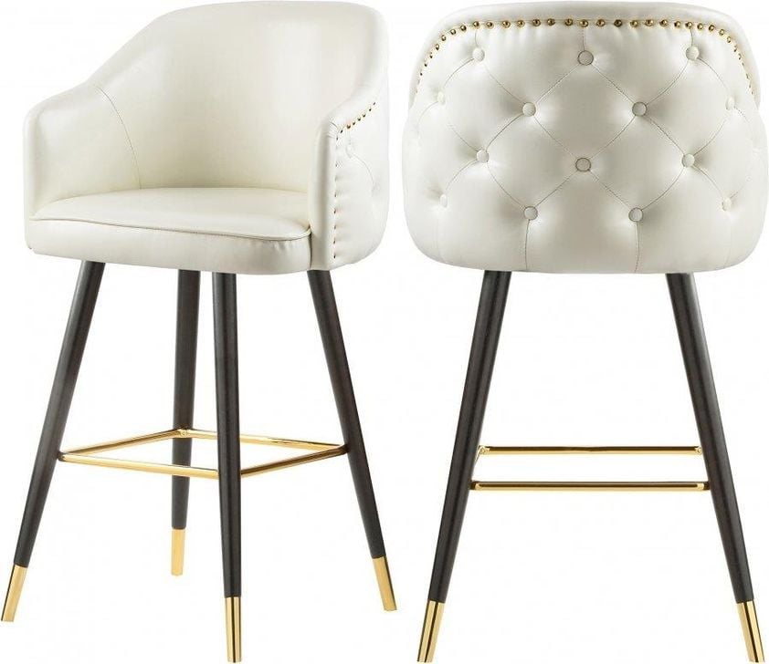 White faux leather stool new arrivals