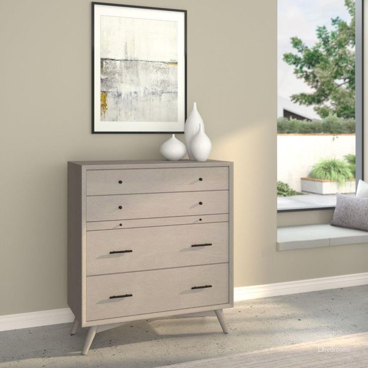 The appearance of Barnveld Gray Chest 0qc24403442 designed by Bennett Interiors in the transitional interior design. This gray piece of furniture  was selected by 1StopBedrooms from Barnveld Collection to add a touch of cosiness and style into your home. Sku: 966G-05. Material: Wood. Product Type: Chest. Image1