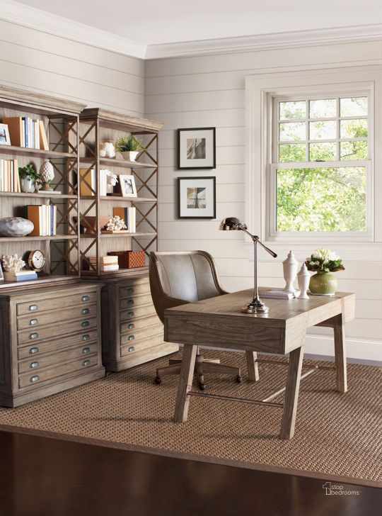 The appearance of Barton Creek Driftwood Patina Home Office Set designed by Sligh in the industrial interior design. This beige piece of furniture  was selected by 1StopBedrooms from Barton Creek Collection to add a touch of cosiness and style into your home. Sku: 04-300BA-410;04-300BA-450. Material: Wood. Product Type: Home Office Set. Image1
