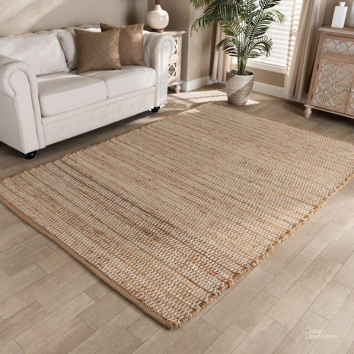 The appearance of Baxton Studio Osage Modern and Contemporary Natural Handwoven Blend Area Rug designed by Baxton Studio in the modern / contemporary interior design. This ivory and natural piece of furniture  was selected by 1StopBedrooms from Osage Collection to add a touch of cosiness and style into your home. Sku: Osage-Natural-Rug. Product Type: Area Rugs. Material: Chenille. Image1