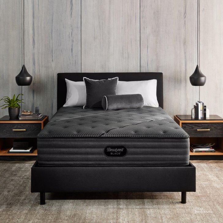 The appearance of Beautyrest Black L-Class Firm Split California King Mattress designed by Beautyrest in the modern / contemporary interior design. This black charcoal piece of furniture  was selected by 1StopBedrooms from Black Collection to add a touch of cosiness and style into your home. Sku: 700811472-1071. Product Type: Mattress. Comfort Level: Firm. Mattress Top: Memory Foam Top. Mattress Type: Innerspring. Comfort Level: Firm. Mattress Thickness: 13.5". Material: Foam. Bed Size: Split California King. Size: Split California King. Image1