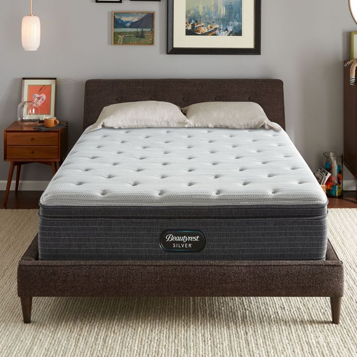 The appearance of Beautyrest Silver BRS900 13-inch Medium Euro Top Full Mattress designed by Beautyrest in the modern / contemporary interior design. This silver piece of furniture  was selected by 1StopBedrooms from Silver Collection to add a touch of cosiness and style into your home. Sku: 700810105-1030. Material: Memory Foam. Product Type: Mattress. Bed Size: Full. Size: Full. Comfort Level: Medium. Mattress Top: Euro Top. Mattress Type: Euro. Mattress Thickness: 13". Comfort Level: Medium. Image1
