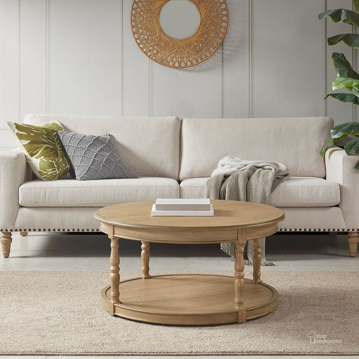 The appearance of Belden Castered Coffee Table In Natural designed by Olliix in the country / farmhouse interior design. This natural piece of furniture  was selected by 1StopBedrooms from Belden Collection to add a touch of cosiness and style into your home. Sku: MT120-0129. Material: Wood. Product Type: Coffee Table. Image1