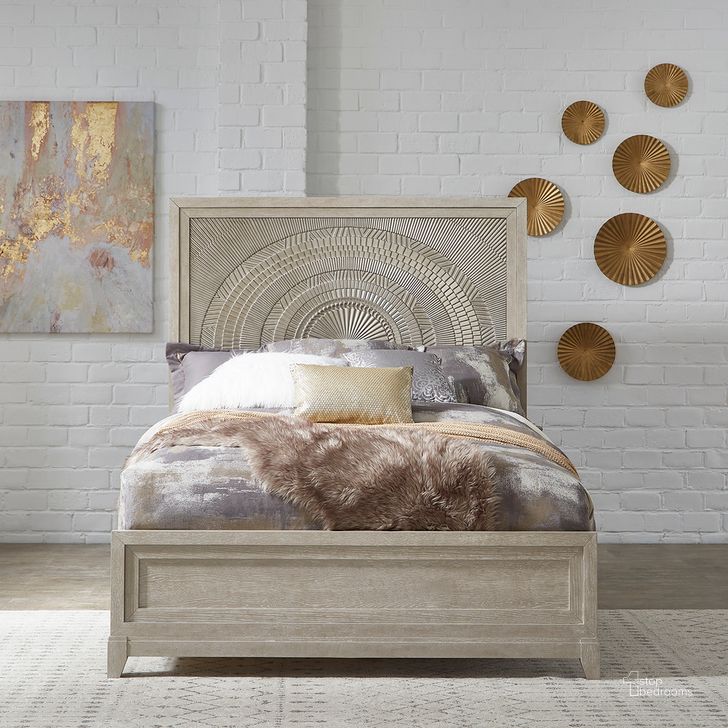 The appearance of Belmar Panel Bed (Queen) designed by Liberty in the modern / contemporary interior design. This taupe piece of furniture  was selected by 1StopBedrooms from Belmar Collection to add a touch of cosiness and style into your home. Sku: 902-BR13;902-BR14;902-BR90. Bed Type: Panel Bed. Product Type: Panel Bed. Bed Size: Queen. Material: Rubberwood. Image1