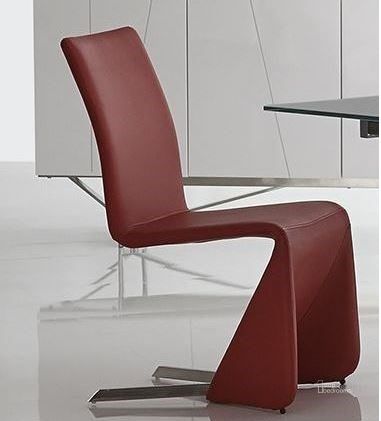 The appearance of Bernice Red Dining Chair Set of 2 designed by Bellini Modern Living in the modern / contemporary interior design. This red piece of furniture  was selected by 1StopBedrooms from Bernice Collection to add a touch of cosiness and style into your home. Sku: Bernice RD. Product Type: Dining Chair. Image1