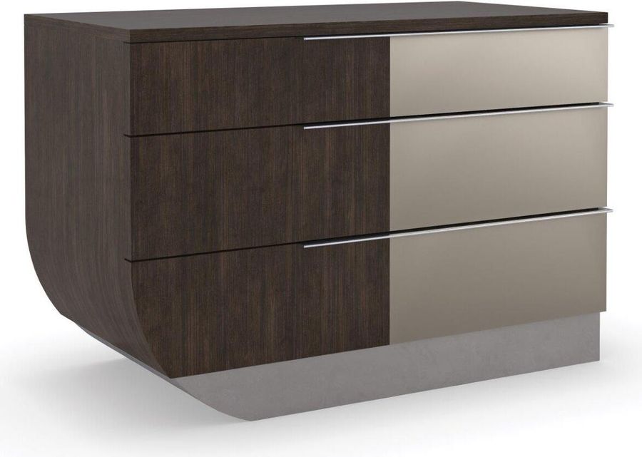The appearance of Biance Brown Nightstand 0qd24480318 designed by Bennett Interiors in the transitional interior design. This brown piece of furniture  was selected by 1StopBedrooms from Biance Collection to add a touch of cosiness and style into your home. Sku: M133-421-061. Material: Wood. Product Type: Nightstand. Image1