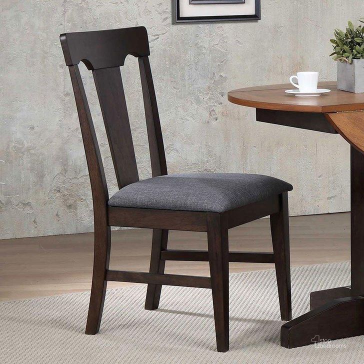 The appearance of Black Oak Panel Back Side Chair Set of 2 designed by ECI in the transitional interior design. This black piece of furniture  was selected by 1StopBedrooms from Choices Collection to add a touch of cosiness and style into your home. Sku: 0739-50-S1. Material: Wood. Product Type: Dining Chair. Image1