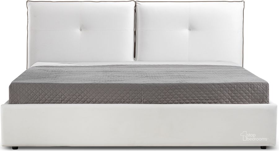 The appearance of Bocage White King Storage Bed designed by FineForm in the modern / contemporary interior design. This white piece of furniture  was selected by 1StopBedrooms from Bocage Collection to add a touch of cosiness and style into your home. Sku: CB-A102KWH. Bed Type: Storage Bed. Material: Wood. Product Type: Storage Bed. Bed Size: King. Image1