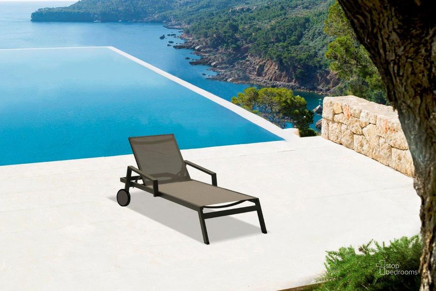 The appearance of Bondi Outdoor Chaise Lounge In Aluminium Grey Color designed by Whiteline Modern Living in the modern / contemporary interior design. This grey piece of furniture  was selected by 1StopBedrooms from Bondi Collection to add a touch of cosiness and style into your home. Sku: CL1534-GRY. Material: Aluminium. Product Type: Outdoor Chaise Lounge.