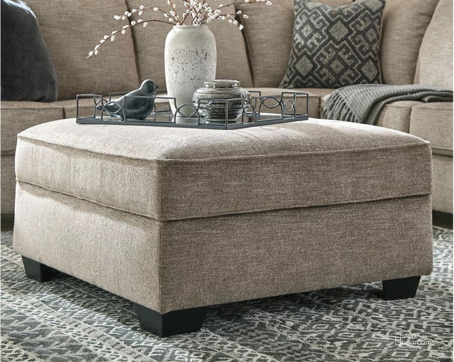 Bovarian Ottoman with Storage In Stone by Ashley Furniture | 1StopBedrooms