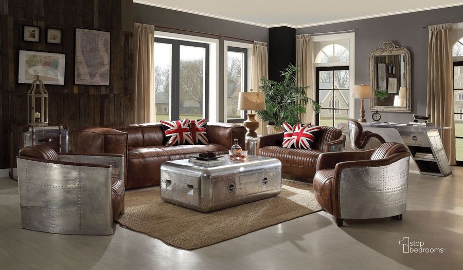 Acme Furniture Brancaster Sofa in Retro Brown 53545 main image 0