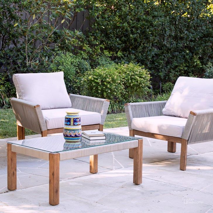 The appearance of Brendina Outdoor Armchair With Cushions Set of 2 designed by SEI Furniture in the modern / contemporary interior design. This natural piece of furniture  was selected by 1StopBedrooms from Brendina Collection to add a touch of cosiness and style into your home. Sku: OD1089308P. Material: Polyester. Product Type: Outdoor Chair. Image1