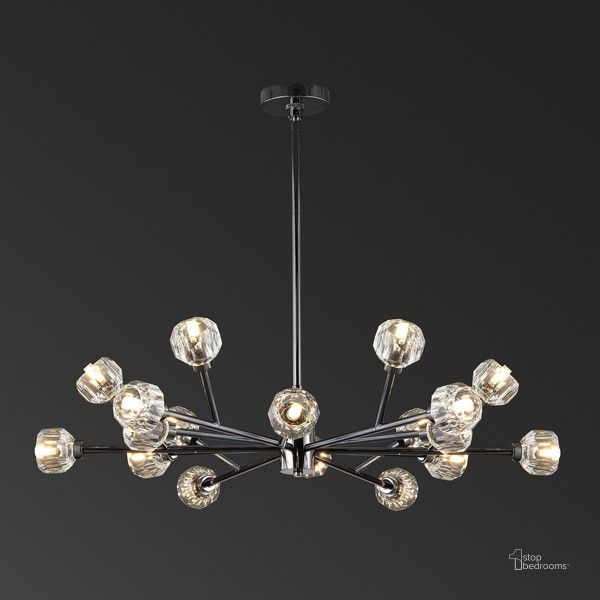 The appearance of Breyer Crstal Chandelier In Black designed by Safavieh Couture in the traditional interior design. This black piece of furniture  was selected by 1StopBedrooms from Breyer Collection to add a touch of cosiness and style into your home. Sku: CTL1023A. Material: Metal. Product Type: Chandelier. Image1